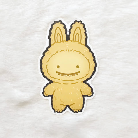 "24K Gold" Labubu Sticker