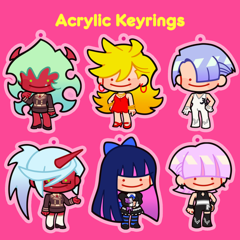 [PREORDER] Panty & Stocking Keychains