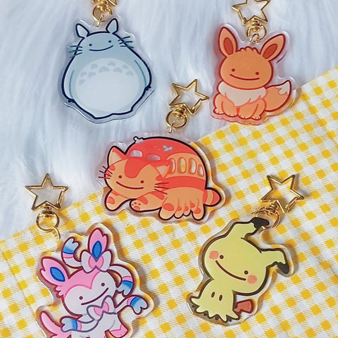 Ghibli + PKMN Acrylic Keychains