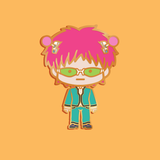 Saiki K Enamel Pin