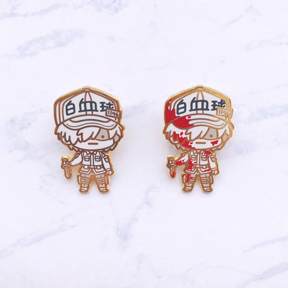 White Blood Cell Enamel Pin