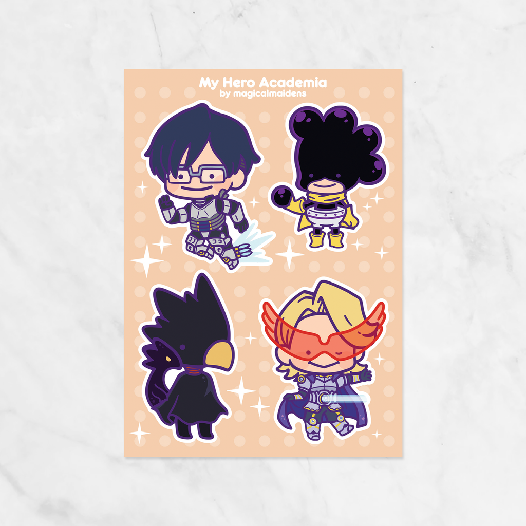 Mha Sticker Color MHA Sticker Sheets – magicalmaidens