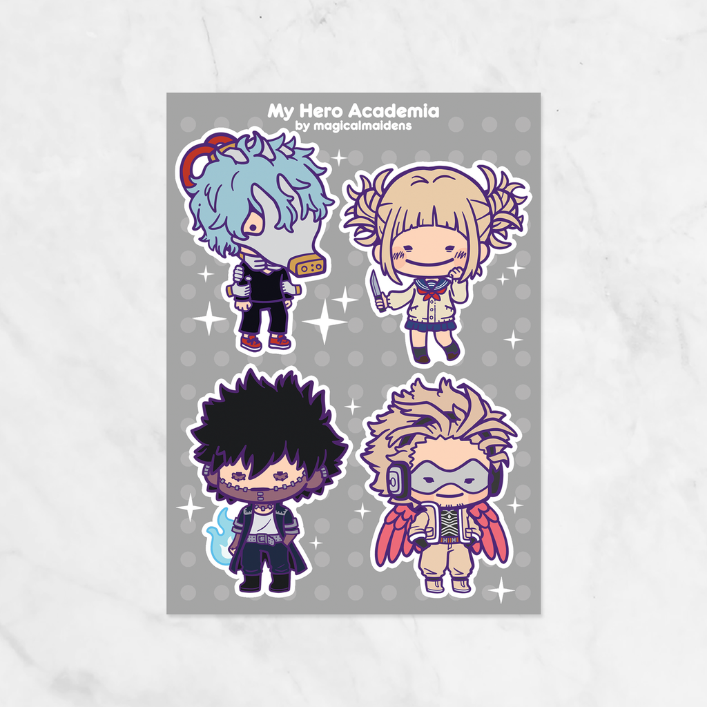 Mha Sticker Color MHA Sticker Sheets – magicalmaidens