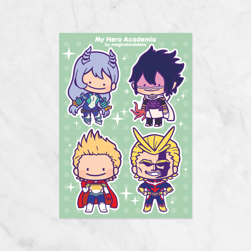 Mha Sticker Color MHA Sticker Sheets – magicalmaidens