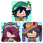 [PREORDER] Genshin Impact Coasters (Travellers + Mondstadt)